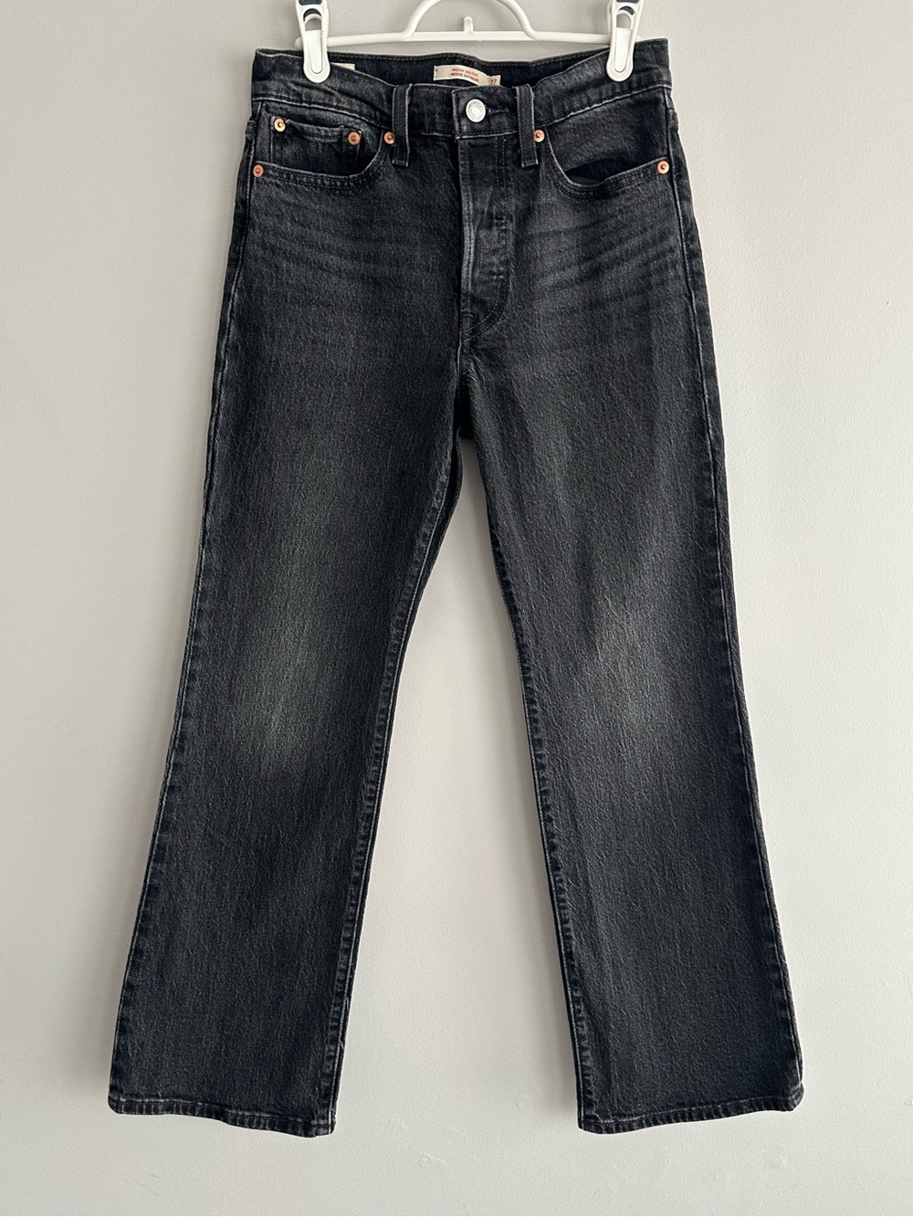 Levi's Women's Black Washed Boot Cut Wedgie 27x30 Jeans - Picture 16 of 16